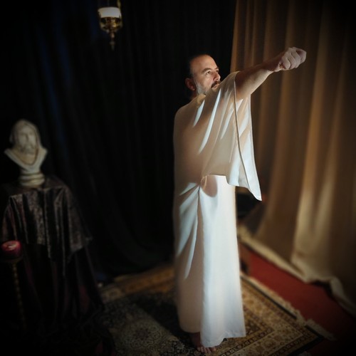 White Tau Robe, Magic Robe, Robe for Initiations and Occult Rituals - Picture 3 of 7