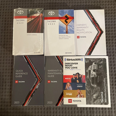 #ad #ad 2023 Toyota Tacoma Owners Manual Brand New Factory Sealed Excellent Condition $39.95