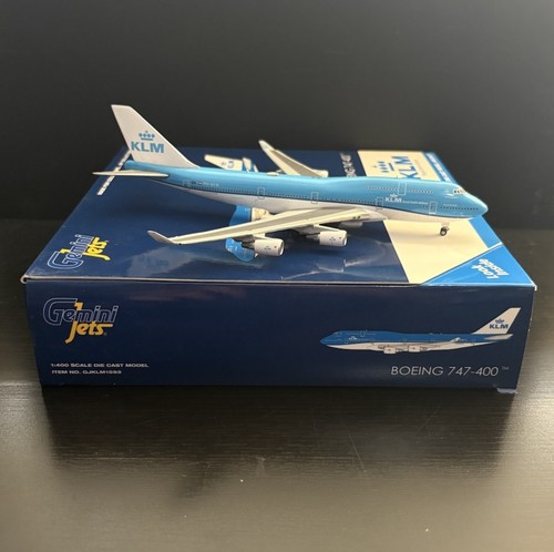 GeminiJets 1:400 KLM Boeing 747-400 PH-BFW GJKLM1592 Diecast Model Airplane - Picture 3 of 4