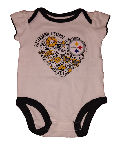 NFL Pittsburgh Steelers One piece Size 0/3 months Baby Girl, Graphic Print Front - Picture 1 of 16