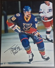 Tony Twist Signed St.louis Blues 8x10  Photo 
