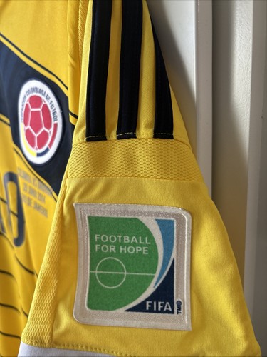 2014 Adidas Colombia Home Soccer Jersey James Rodriguez Men XL World Cup Russia - Picture 3 of 8