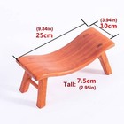 Red Pear Wood U-Shaped Neck Pillow Solid Wood Cooling Curved Support