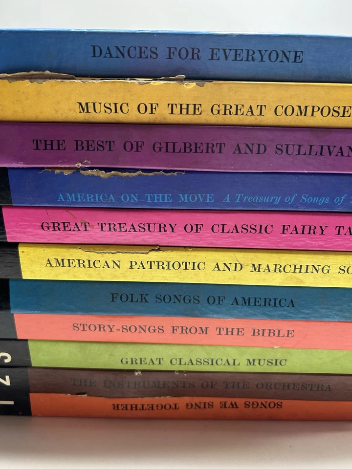 Golden Record Library Set of 11 Vinyl Albums Lot Original Boxes - Image 3 of 4