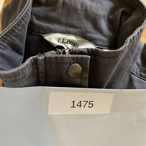 L.L.Bean Jacket Mens Medium Gray Field Utility Canvas Cotton Stretch Pockets - Picture 14 of 14