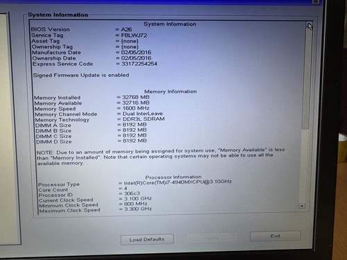 Dell Precision M6800 i7-4940MX 32GB RAM 4GB NVIDIA K4100M. No Hard Drives - Picture 10 of 10