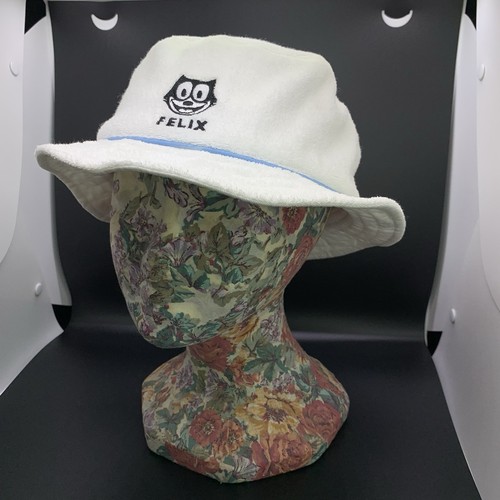 Vintage 90s Felix the Cat Terry Cloth Bucket Hat - Bild 2 von 12