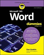 Microsoft 365 Word for Dummies by Dan Gookin [Paperback]