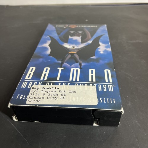 Batman Mask of the Phantasm VHS, Cardboard Slip Sleeve Cover -Rare- Screener  - Picture 8 of 13