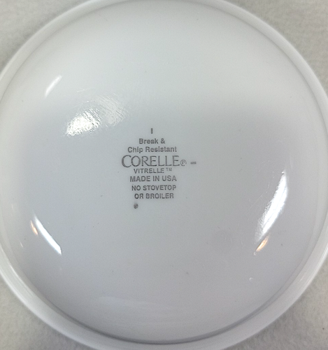 Juego de 2 cuencos de sopa de cereal Corelle borde azul de 6,25" de diámetro - Imagen 3 de 5