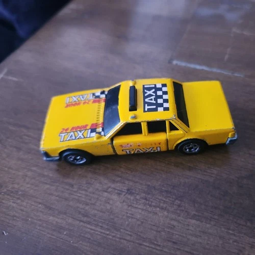 Hotwheels Vintage 1983 Hot Wheels Taxi CrashUp Die Cast Car