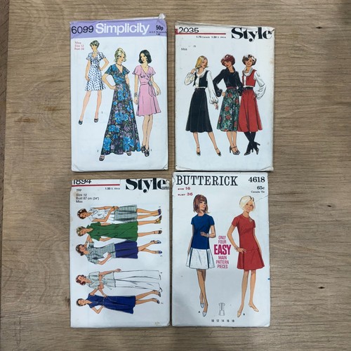 Job Lot 1960-80s Sewing Patterns Simplicity Butterick McCalls Weldons Cut #4 - Picture 5 of 6