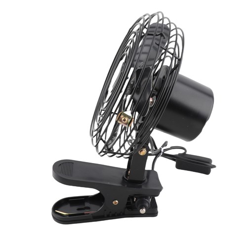 Ι 8in Car Cooling Fan Cigar Lighter Powered Black Quiet Metal Clip On Fan For - Picture 11 of 12