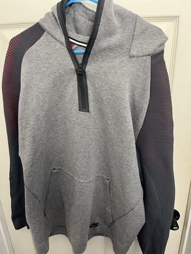 Nike Tech Fleece Dynamic Reveal Hoodie Herren XL Pullover grau 805655 063