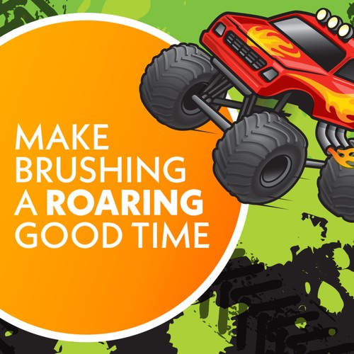 Monster Truck Spinbrush Kids Electric Toothbrush, Battery-Powered, Soft Bristles - Picture 3 of 9