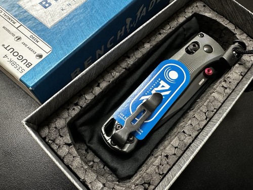 Benchmade Bugout 535BK-4 / M390 DLC, Fluted Aluminum • Made in USA • NEVER USED - Picture 16 of 18