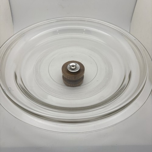 Vtg Mirro Cookware Glass Lid Wood Handle Made in Mexico 10.25 in Replacement - Picture 5 of 6