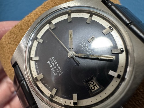 Rare Tissot Visodate Seastar PR 516 Blue Dial Men’s Watch - Picture 6 of 10