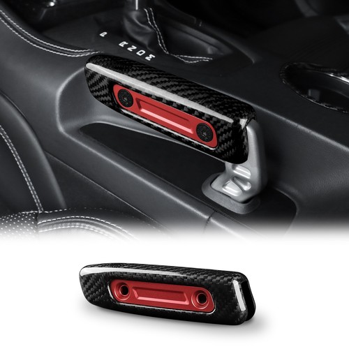 Hard Carbon Fiber Center Console Handbrake Sticker For Ford Mustang 2024-2025 - Imagen 1 de 9