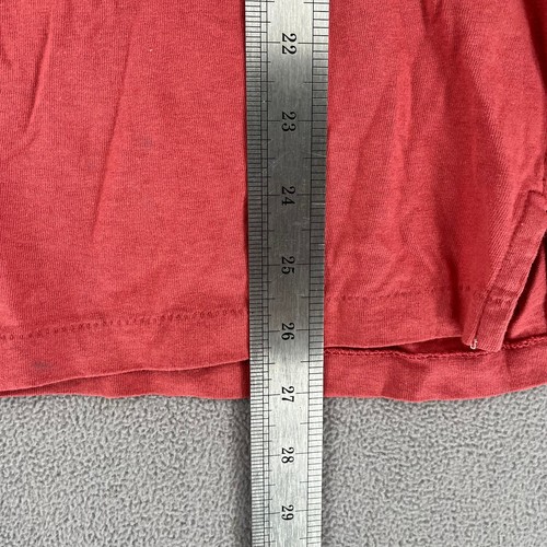 Camisa Bassike Para Hombres Mediana Rosa Roja Manga Corta Camiseta Básica Informal Algodón - Imagen 7 de 15