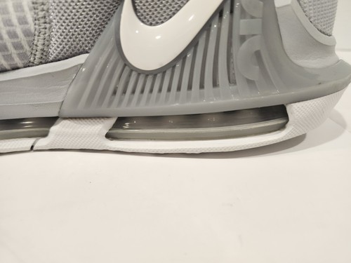 Nike LeBron Witness 7 Herren Gr. 12 Grau Weiß Basketballschuh - Bild 8 von 10