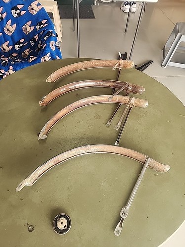 LOT OF 4 SCHWINN STINGRAY FASTBACK 5 SPEED CHROME REAR FENDERS CHEAP L$$K - Picture 20 of 24