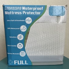 Lunsing Waterproof Mattress Protector, Soft Breathable and Noiseless Full Size