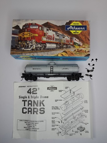 Escala HO Athearn, vagón cisterna de cúpula única, tren de trabajo vagón cisterna BN, gris #1132 - Imagen 1 de 17
