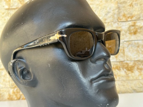 Vintage 6201 Persol Ratti Sunglasses Meflecto Rare Small size 46mm Italy Black - Picture 23 of 24