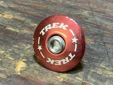 Trek Fork Headset Top Cap Red 90s MTB Bolt 1 1/8 Threadless MTB BMX Rasta