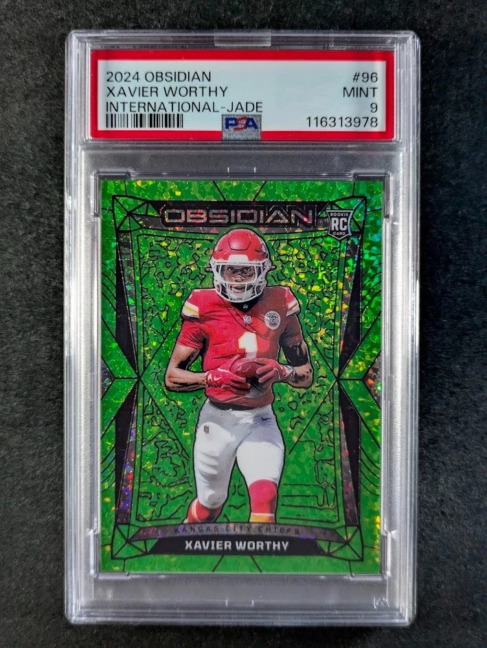 Xavier Worthy Panini Obsidian #96 International-Jade