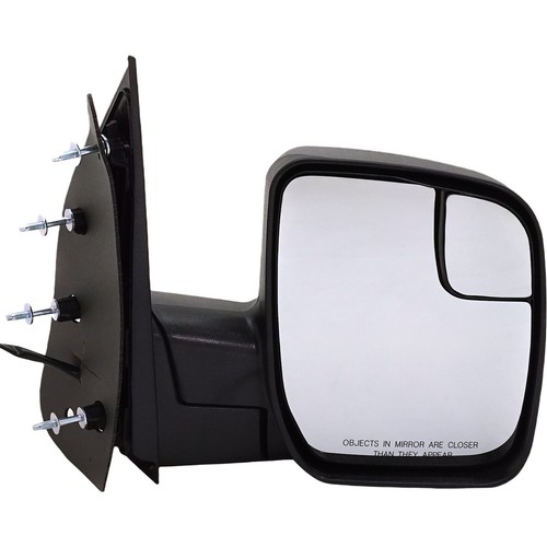Power Mirror For 2010-2014 Ford E-250 E-350 Super Duty Right Manual Fold Black - Picture 1 of 6