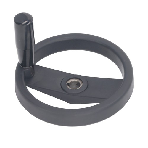 Hand Wheel 16mm Center Hole 160mm Outer Diameter With Revolving Handle 2 Spoked - Picture 3 of 12