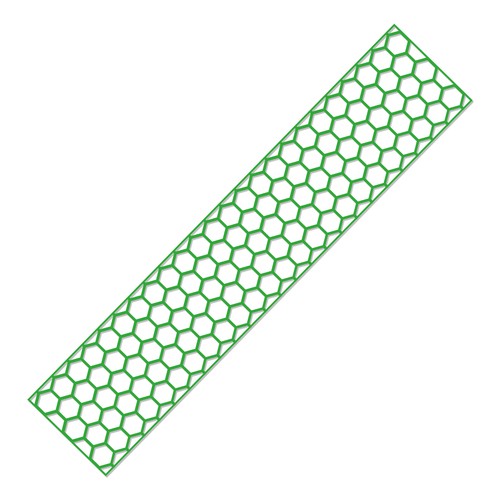 Auto Rennstreifen Waben Aufkleber Negativ "Hellgrün" Sticker Haube KX080-09 - Bild 3 von 6