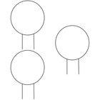  3 Pack Rankhilfe Gitter Rankenhilfe Gewächshauszubehör Gartenzubehör