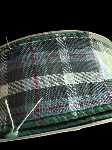 Plaid Wired Holiday Ribbon 1.5" X 10 Yards Green & Red Place & Time - Picture 6 of 7