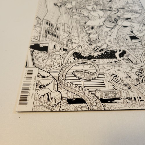 Red Sonja #1 2017 B&W Line Art Variant Amy Chu Carlos Gomez Dynamite Key Issue - Picture 4 of 11