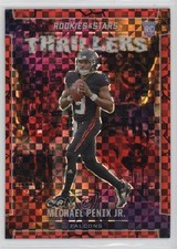 2024 Panini Rookies & Stars Thrillers Red Plaid Michael Penix Jr #T-MPJ 8mm