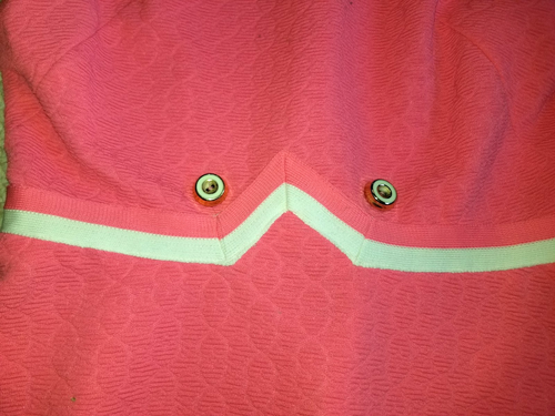 VINTAGE 60s Womens Dress-BARNSVILLE PARK SUITE-pink Barbie preppy Classic-XS - Picture 4 of 5