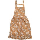  Küchenschürze, verstellbarer Gürtel, floral gemusterte Schürze,