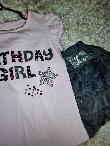 Koala Kids Girls Birthday Shirt,NWOT,Size 4t, Paired With Naartjie Skirt EUC