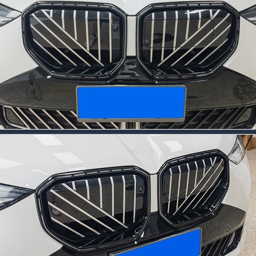 For BMW X3 G45 2025 2026 Glossy Black Front Grille Frame Cover Trim 2pcs - Bild 8 von 10