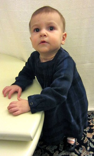 VESTIDO BURBERRY INFANT ""DASHA"" A CUADROS CON TINTA FLORERS TALLA 6 MESES NUEVO CON ETIQUETAS $185 - Imagen 2 de 8