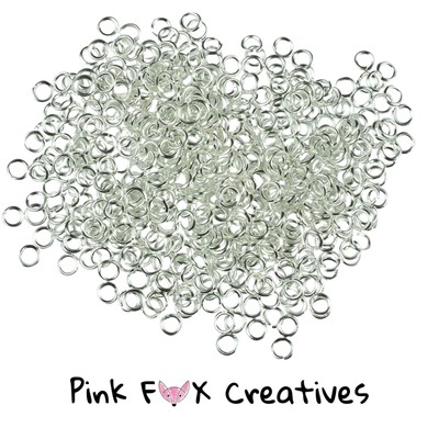 3mm SILVER PLATED 0.7mm JUMP RINGS JEWELLERY METAL FINDING CRAFT NECKLACE HOBBY