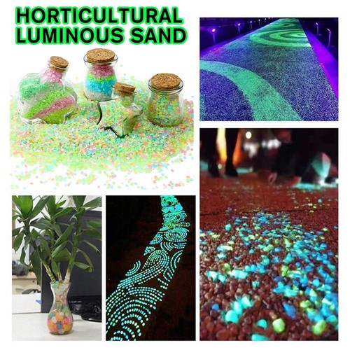 30000PCS Glow in The Dark Pebbles Glowing Rocks Fish Tank Garden Luminous Stones - Picture 6 of 23