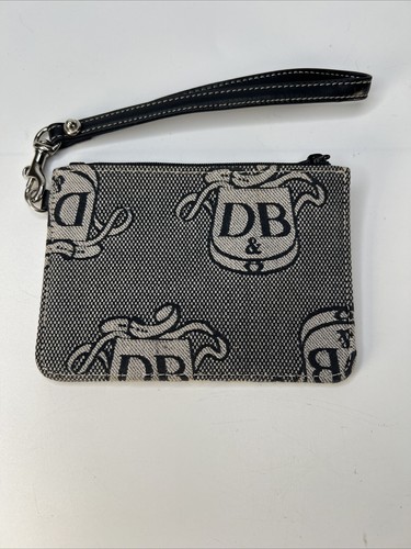 Dooney and Bourke black small wristlet/coin purse and key chain - Picture 5 of 11