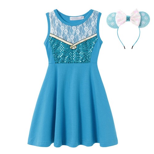 Niños Niñas Vestido de Fiesta Elegante Vestido de Rol Juego Disfraz Fiesta Príncipes Juegos con disfraces  - Imagen 13 de 63