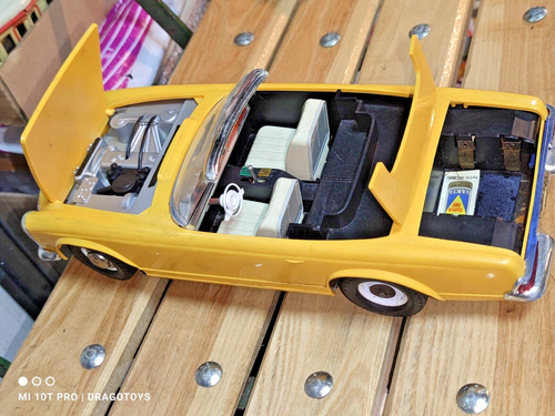 VINTAGE MERCEDES 230 SL GAMA 485 W. GERMANY GROSSES 1/13,5 SPIELZEUGAUTO DDR BATT. OPER. - Bild 8 von 24