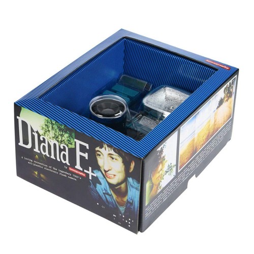 Lomo Diana F+ (Black and Blue) Medium Format Camera Kit Inc Flash - Picture 5 of 5