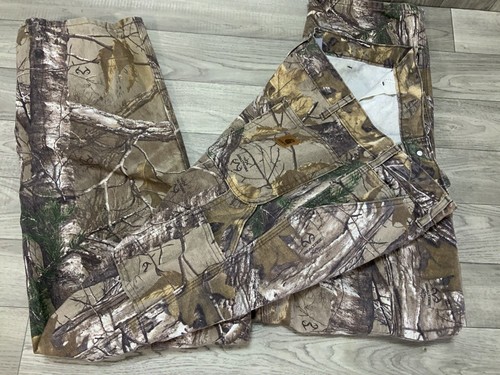 Vintage Carhartt RealTree HARDWOOD Woodland Camo Carpenter Pants 38 X 32 - Picture 7 of 13